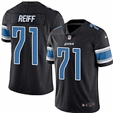 Nike Men & Women & Youth Lions 71 Riley Reiff Black Color Rush Limited Jersey,baseball caps,new era cap wholesale,wholesale hats